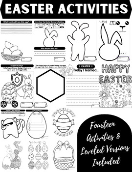 Preview of The Easter Feaster-Fourteen Easter Activities (Multiple Leveled Versions)