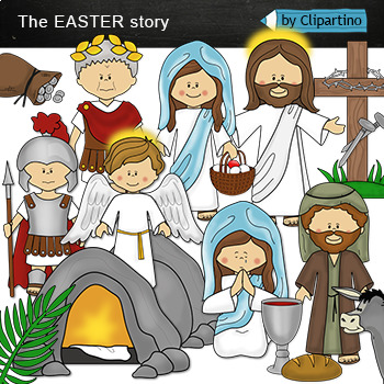 Preview of The Easter Story Clip Art /Religion Clip Art Commercial use /Jesus Clip Art