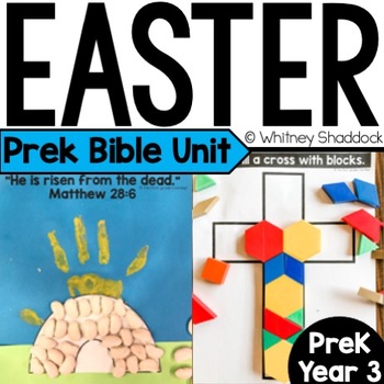 The Easter Story Bible Lessons and Sunday School Unit for Preschool Year 3