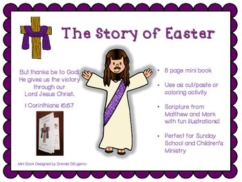 The Easter Story Printable Mini Book Craft by Abundant Teaching