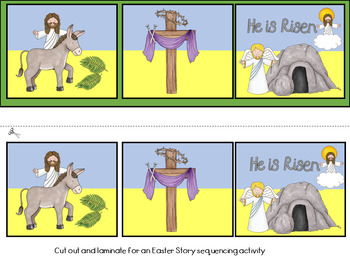 The Easter Story Sequencing by Hush-a-bye | Teachers Pay Teachers