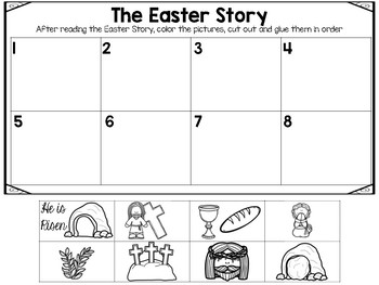 The Easter Story: Sequencing and Retelling by Annette Fraser | TpT