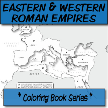 Preview of The Eastern & Western Roman Empire  **Coloring Book Series**