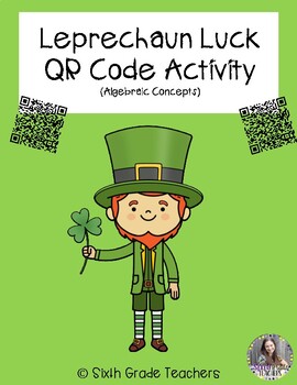 Preview of The Editable Leprechaun Luck QR Code Activity