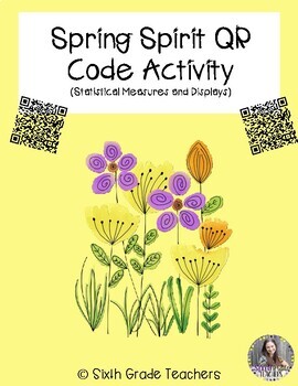 Preview of The Editable Spring Spirit QR Code Activity- Distance Learning