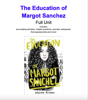 Preview of The Education of Margot Sanchez - Full Unit