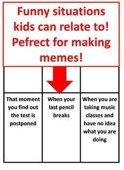 The Educational Meme Game *Middle School Edition* ("Be a ...