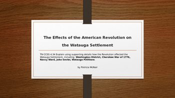 Preview of The Effects of the American Revolution on the Watauga Settlement