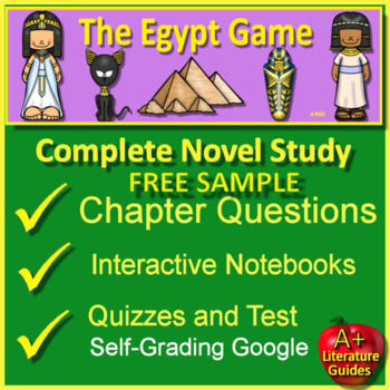 Preview of The Egypt Game Novel Study Free Sample