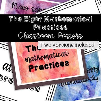 Preview of The Eight Mathematical Practices Classroom Posters