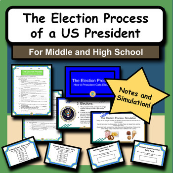 Preview of The Election Process: How a President Gets Elected Notes and Simulation Activity