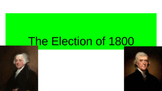 The Election of 1800: Simulation and Notes
