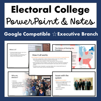 Preview of The Electoral College PowerPoint and Guided Notes  (Google Compatible)