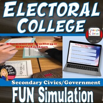 Preview of The Electoral - College Simulation Activity - Civics - Print & Digital
