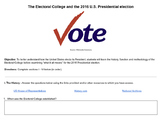 The Electoral College and the 2016 US Presidential Election