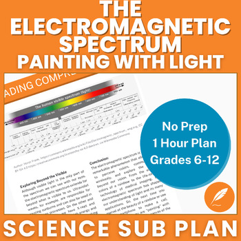 Preview of Electromagnetic EM Spectrum: Science Physics Light Waves (NO PREP) Activities++