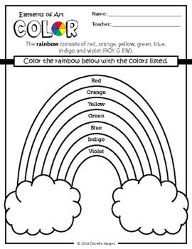 Rainbow Worksheets For Grade 1 - art-jiggly