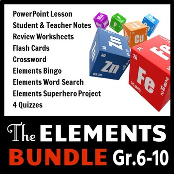 Preview of The Elements BUNDLE {Editable}