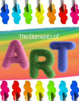 Preview of The Elements of Art - BOOKLET- EDITABLE
