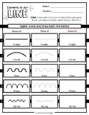 The Elements of Art (Line) worksheet focuses on different 