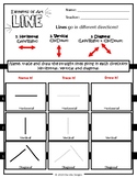 The Elements of Art (Line) worksheet focuses on line directions!