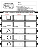 The Elements of Art (Shape) worksheet focuses on geometric