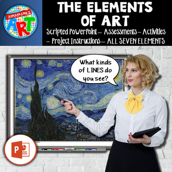 Preview of The Elements of Art Unit Grades 3-8