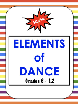 Preview of The Elements of Dance