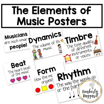 Preview of The Elements of Music Posters