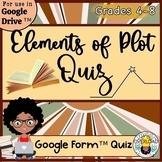 The Elements of Plot Google Form Quiz | Editable & Self-Grading