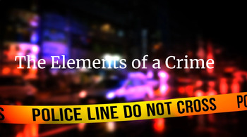 Preview of The Elements of a Crime: Slides + Guided Notes