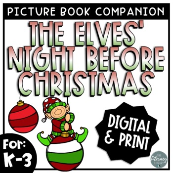Preview of The Elves' Night Before Christmas Book Activities