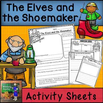 Preview of The Elves and the Shoemaker Book Activity Worksheets