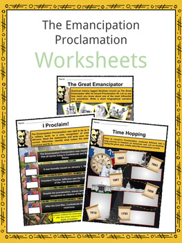 The Emancipation Proclamation Facts and Worksheets | Black History Month