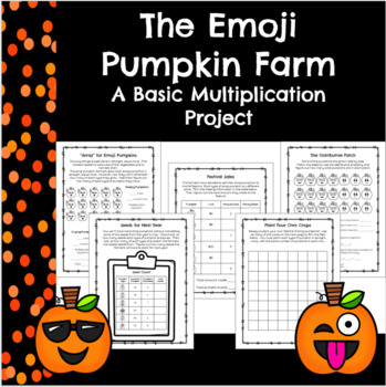 Preview of Halloween Basic Multiplication Project