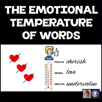 Preview of The Emotional Temperature of Words |  Secondary ELA Writing Activity