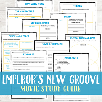 Preview of The Emperor's New Groove Movie Study