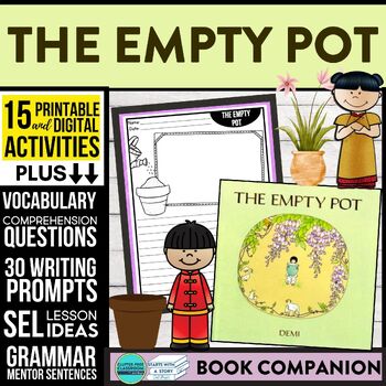 Preview of THE EMPTY POT activities READING COMPREHENSION - Book Companion read aloud