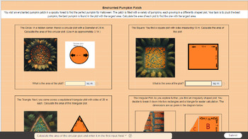 Preview of Halloween - The Enchanted Pumpkin Patch: Interactive Math Worksheet