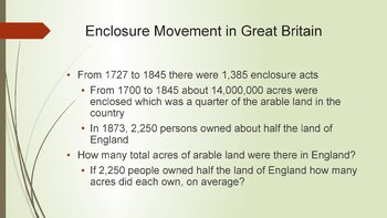 enclosure movement england