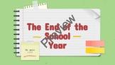 The End of the School Year Social Story