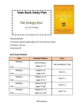 Preview of The Energy Bus - Book Study Plans