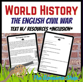 The English Civil War *INCLUSION LEVEL* Comprehension W/Wo