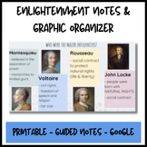 The Enlightenment Guided Notes & Graphic Organizer