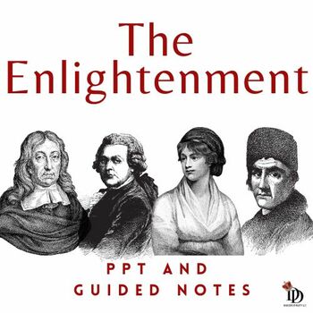 Preview of The Enlightenment PPT Lecture w/ Scaffolded Notes and Key