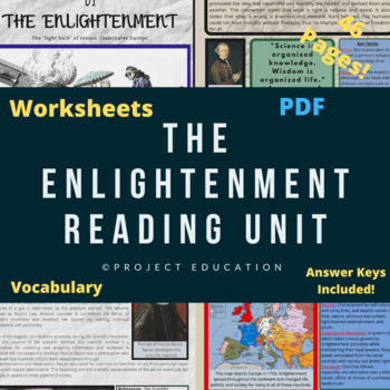 Preview of The Enlightenment Reading Unit and Worksheets