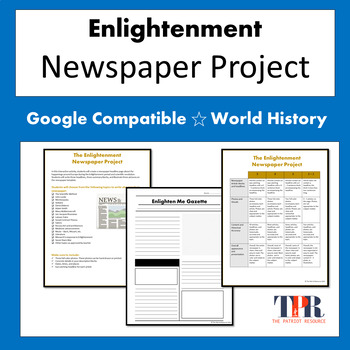 Preview of The Enlightenment & Scientific Revolution Newspaper Activity  (Google Comp)