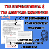 The Enlightenment & The American Revolution-- AP EURO/APUS