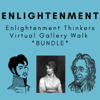 Preview of The Enlightenment Thinkers Virtual Gallery Walk *BUNDLE*