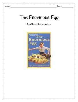 Preview of The Enormous Egg Reading Comprehension Packet